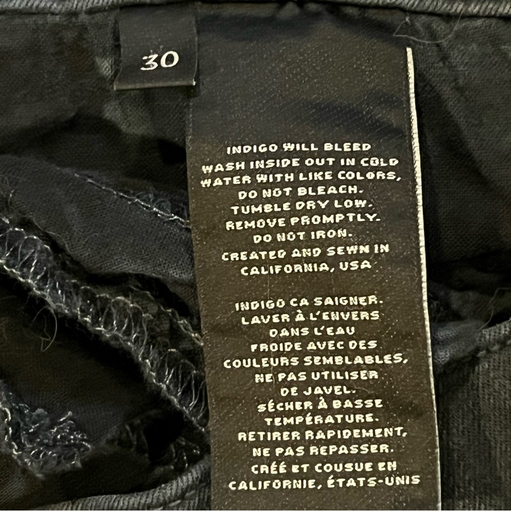 J Brand Super Skinny Black Tie Dye Jeans 30 - color Shat Glass - Picture 5 of 8